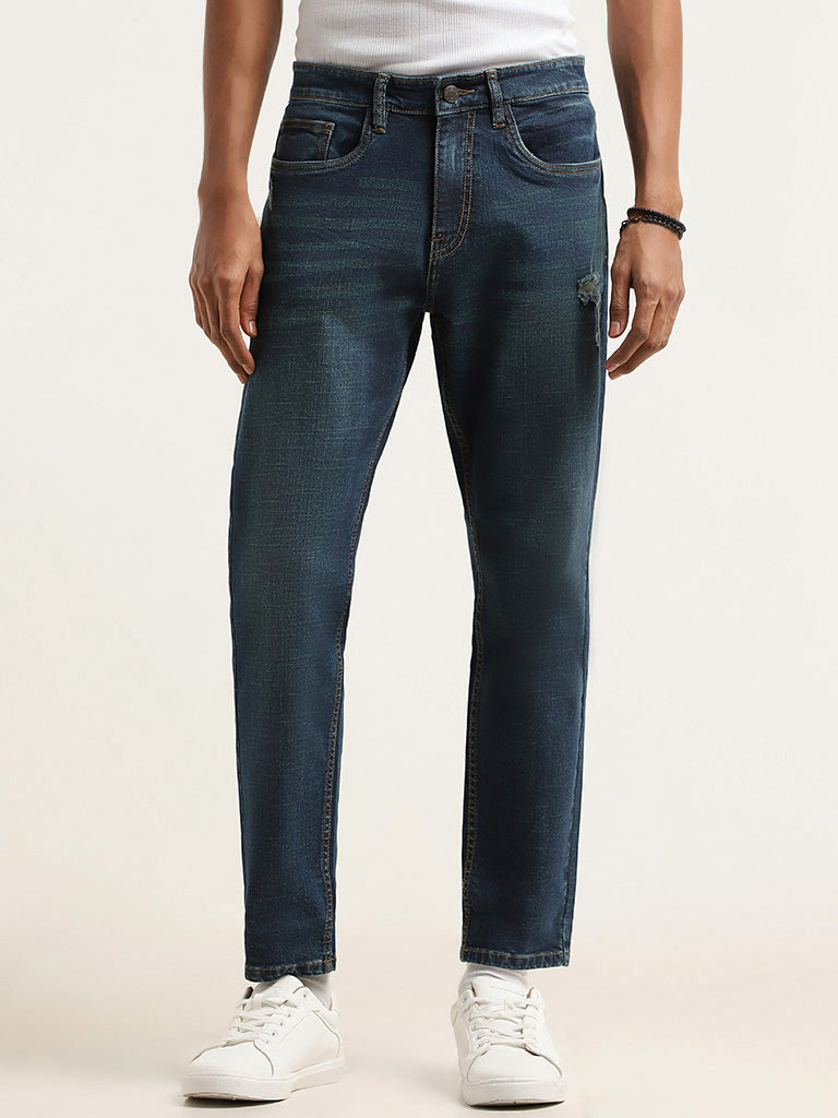 Nuon Blue Slim - Fit Mid - Rise Jeans