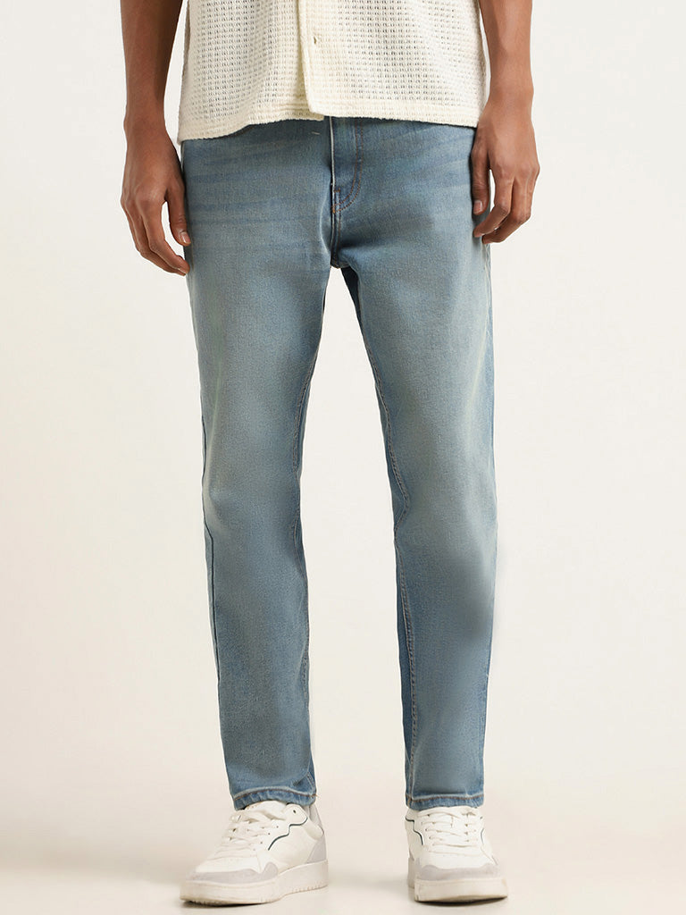 Nuon Blue Slim - Fit Mid - Rise Jeans