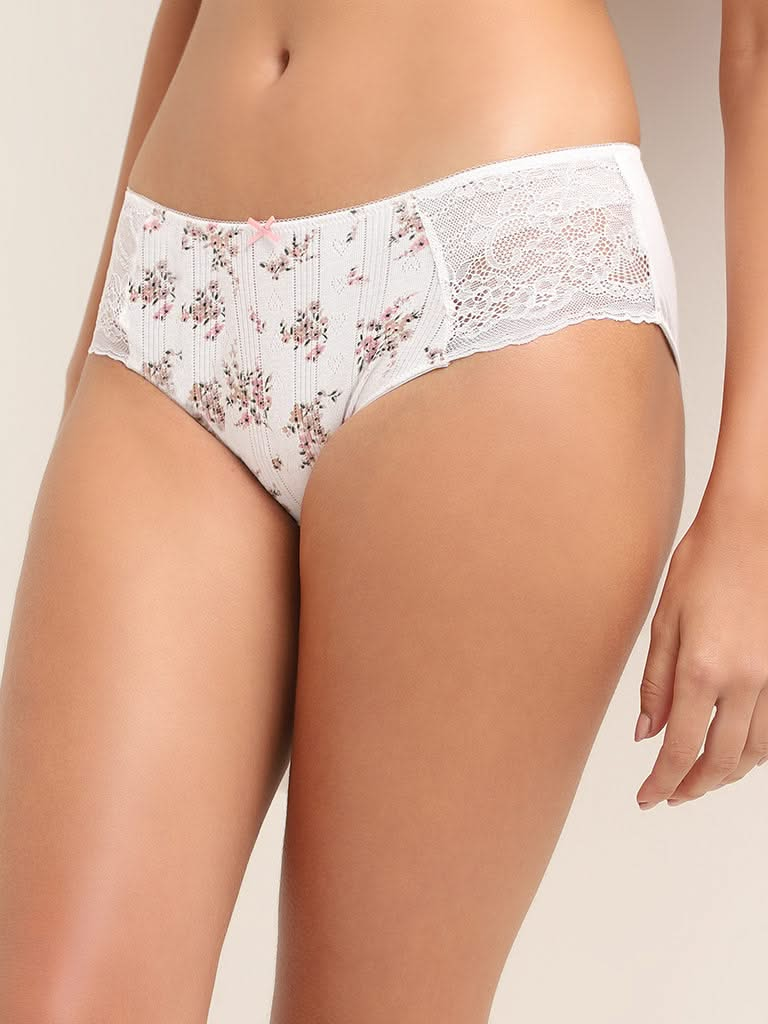 Wunderlove White Laced Brief