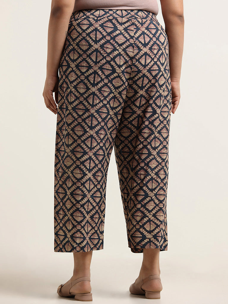 Diza Indigo Printed Palazzos