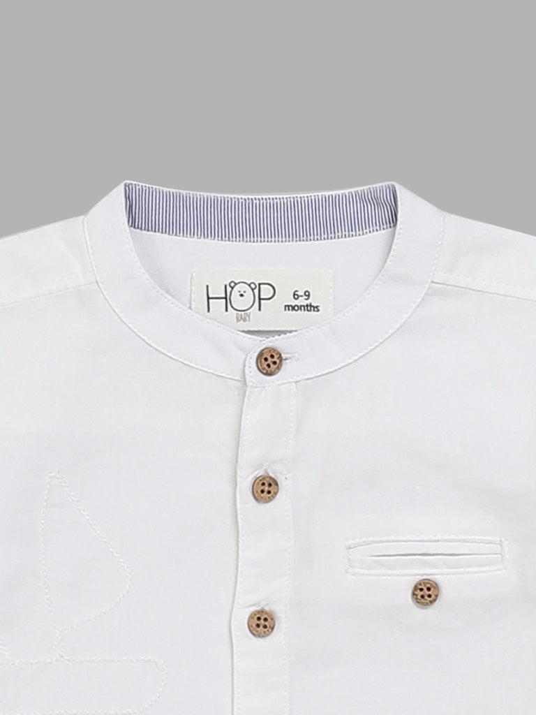 HOP Baby Plain White Shirt