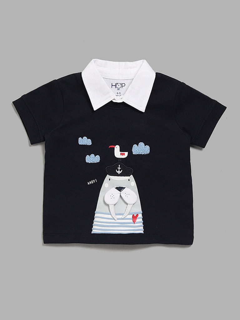 HOP Baby Navy T-Shirt