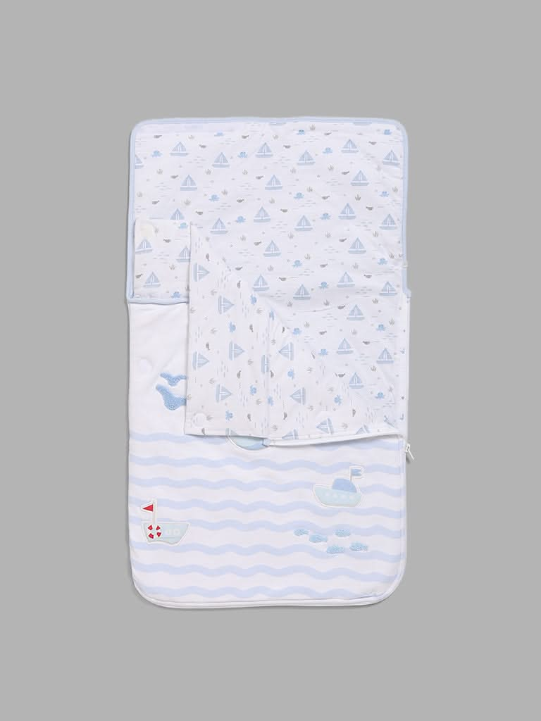 HOP Baby Blue Printed Sleeping Bag