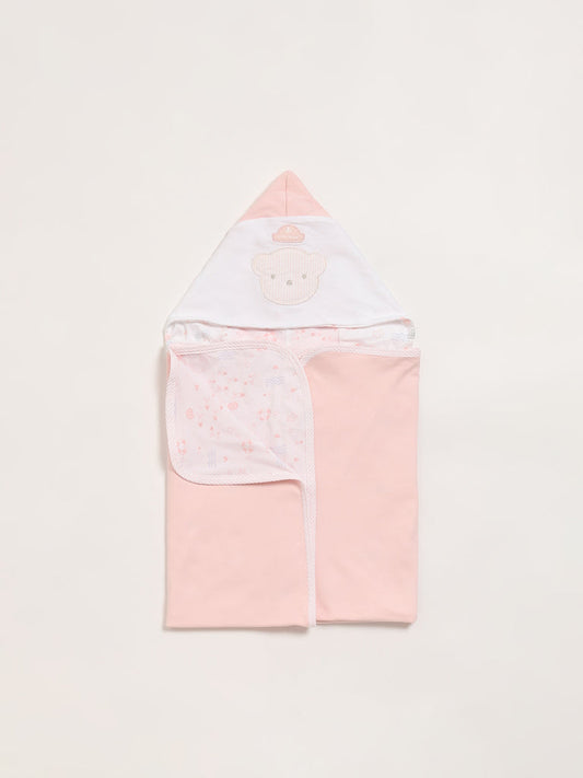 HOP Baby Pink Bear Blanket