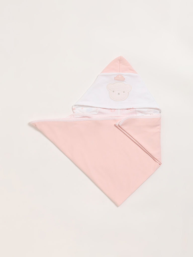 HOP Baby Pink Bear Blanket