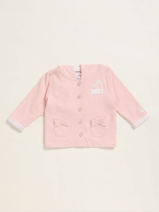 HOP Baby Peach Hoodie Cardigan