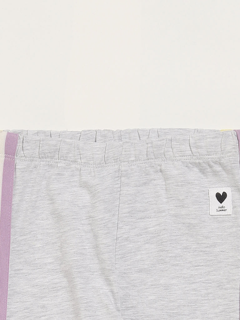 HOP Kids Grey Striped Leggings