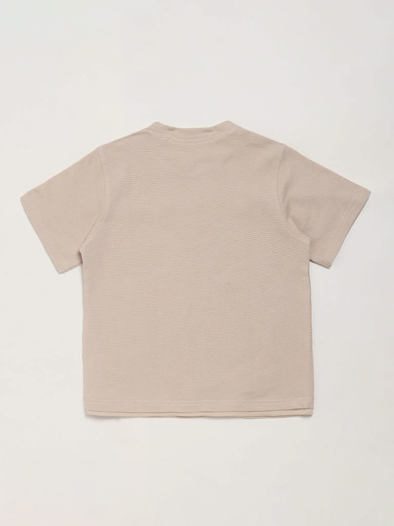 Y&F Kids Beige T-Shirt