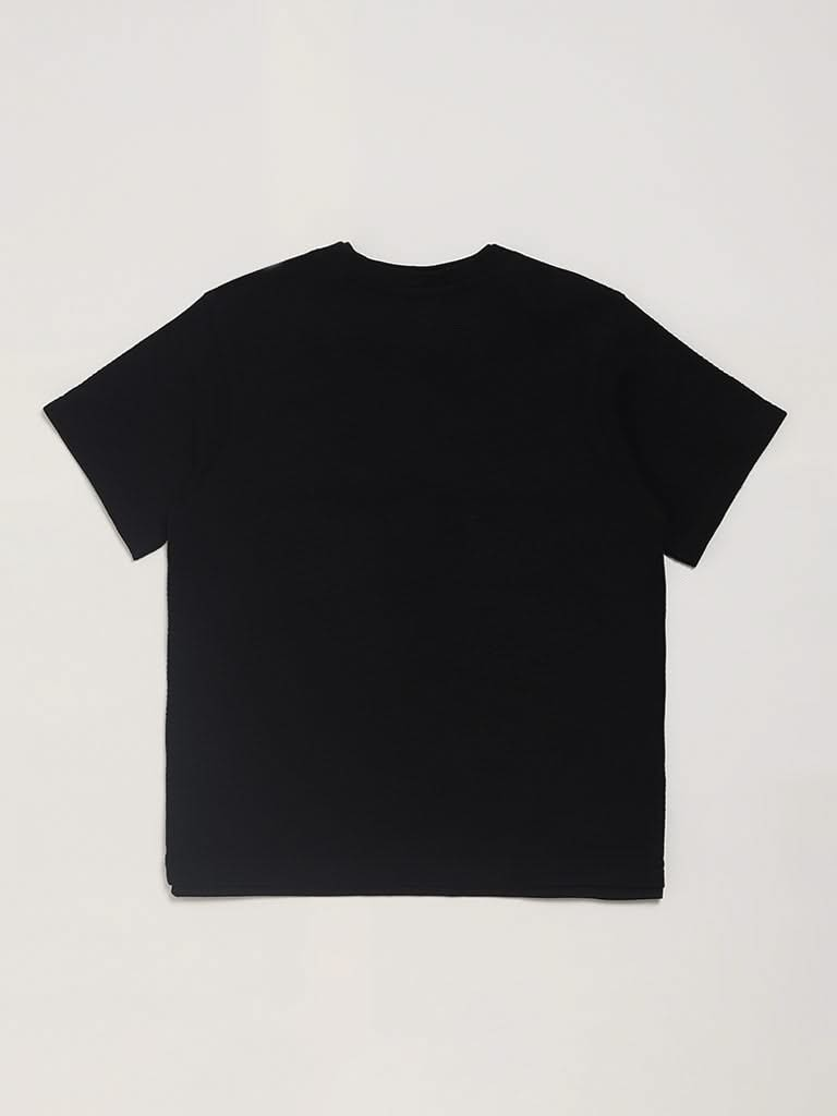 Y&F Kids Black T-Shirt