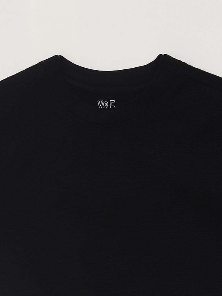 Y&F Kids Black T-Shirt