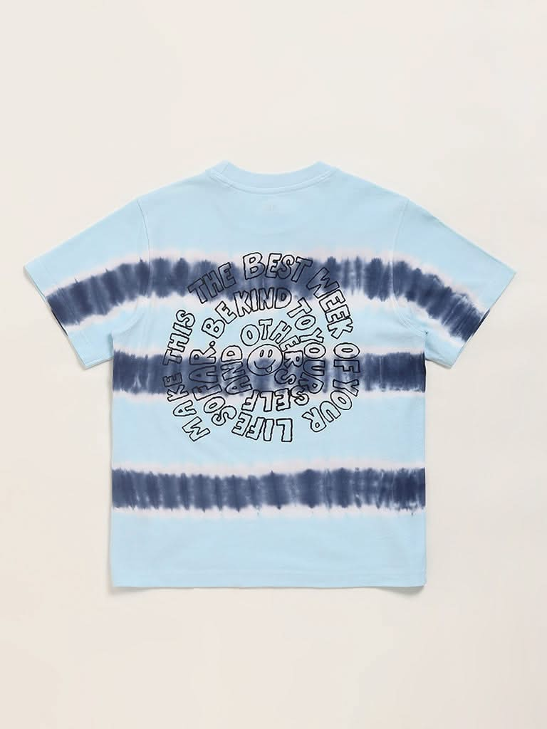 Y&F Kids Tie-Dye Blue T-Shirt