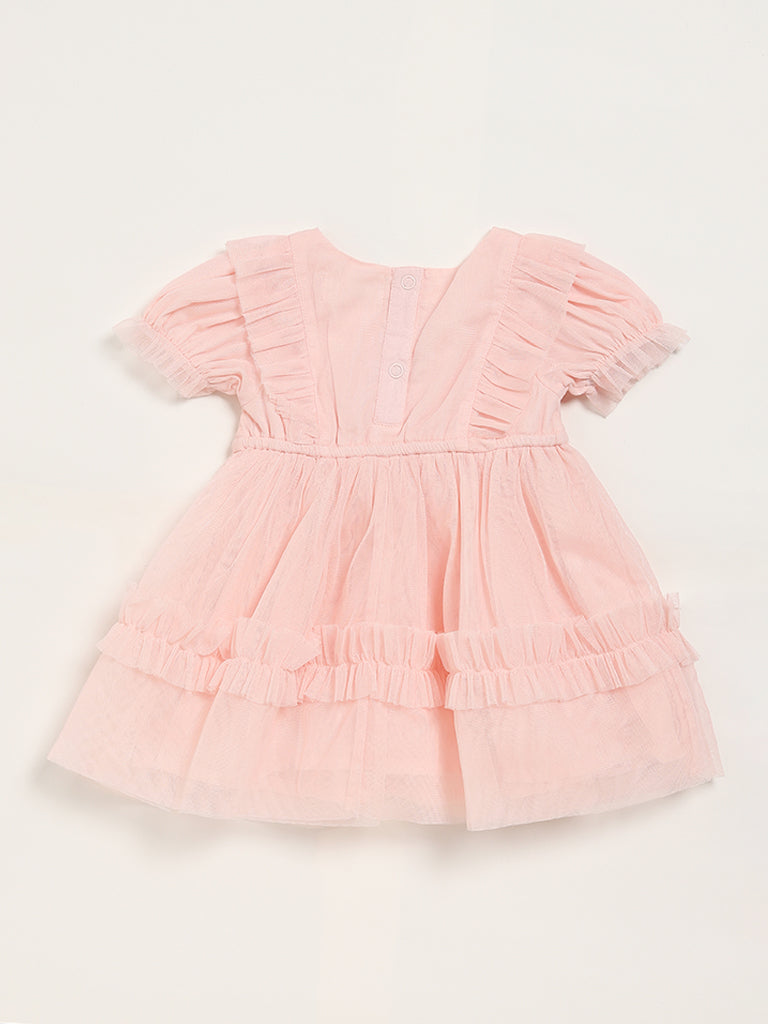 HOP Baby Peach Tulle Dress