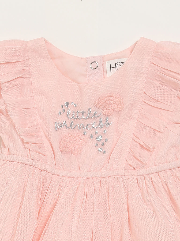 HOP Baby Peach Tulle Dress