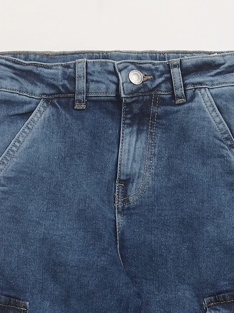 Y&F Kids Plain Blue Jeans