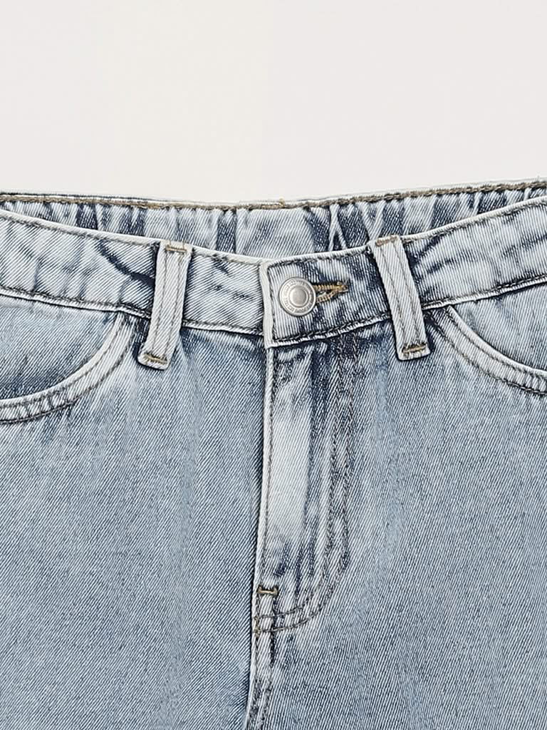 Y&F Kids Blue Denim Shorts