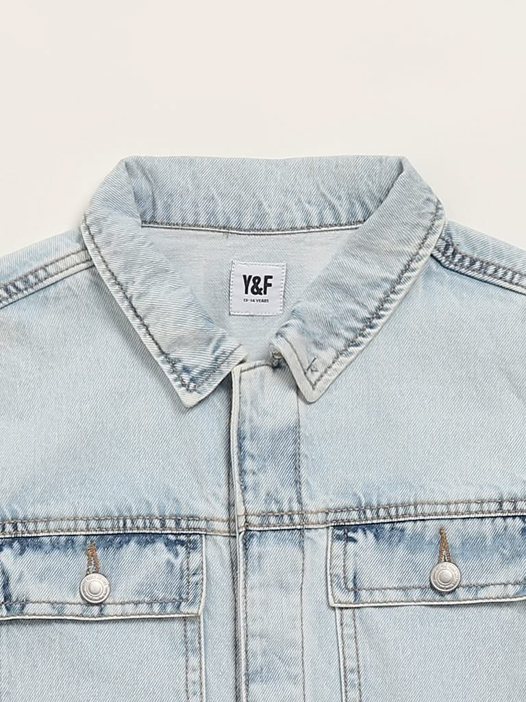 Y&F Kids Blue Denim Jacket