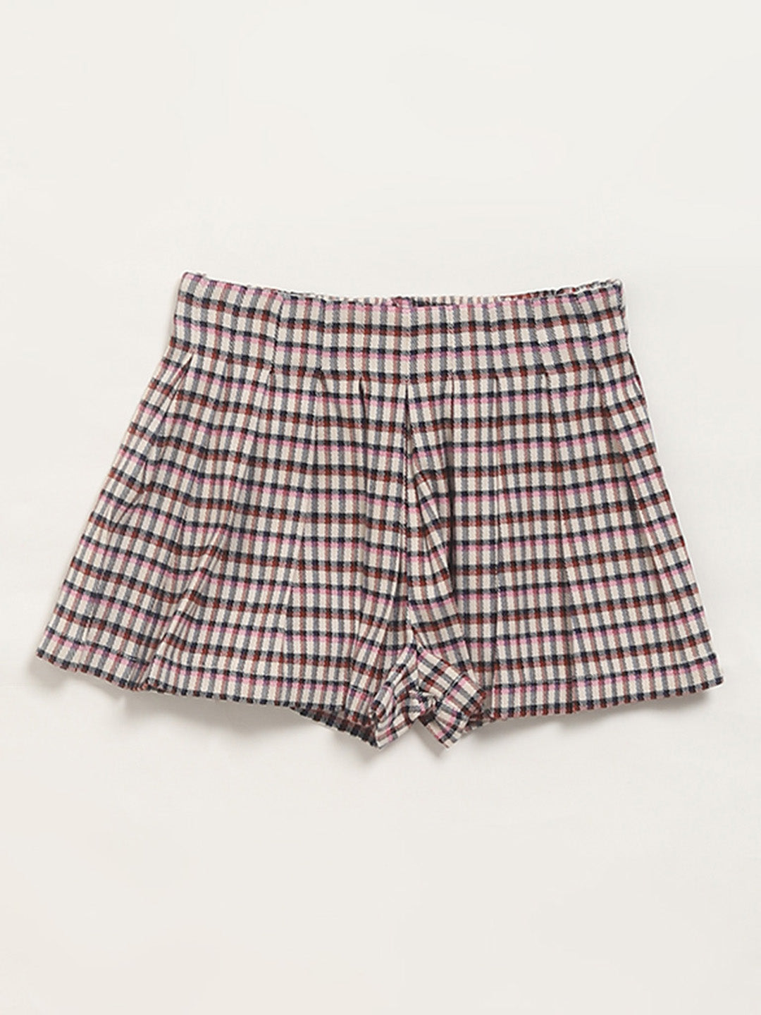 HOP Kids Multicolor Chequered Skort