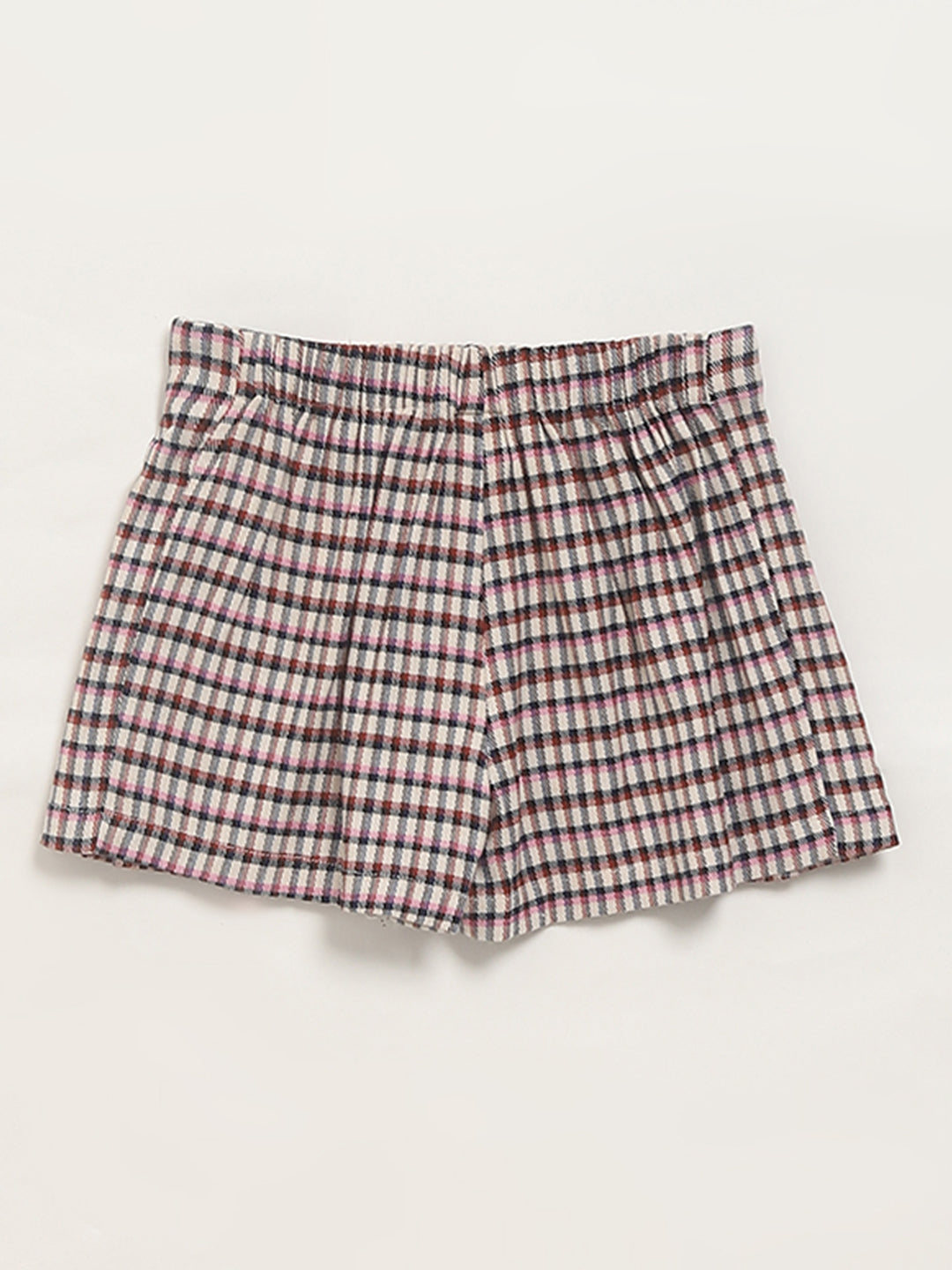 HOP Kids Multicolor Chequered Skort