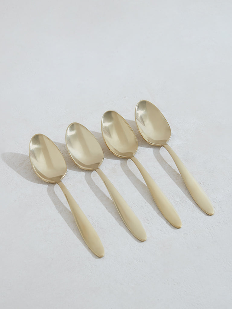 Westside Home Dull Gold Teaspoon (Set of 4)