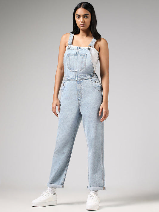 Nuon Ice Blue Denim Dungaree