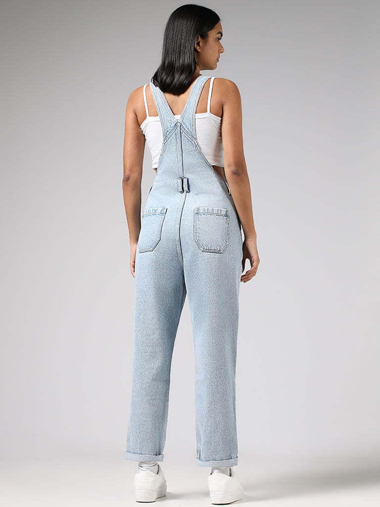 Nuon Ice Blue Denim Dungaree