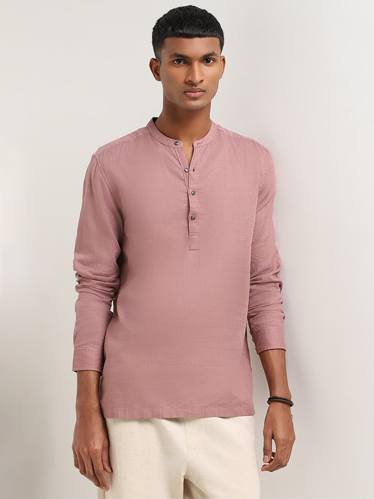 ETA Dusty Pink Cotton Resort Fit Shirt