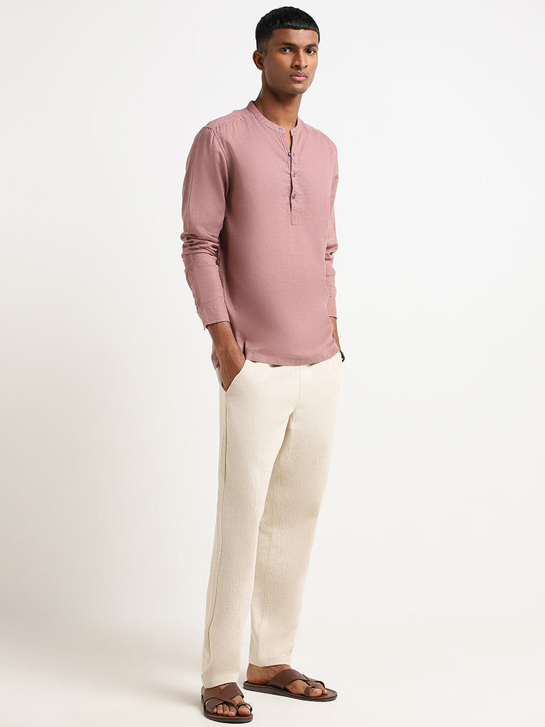 ETA Dusty Pink Cotton Resort Fit Shirt