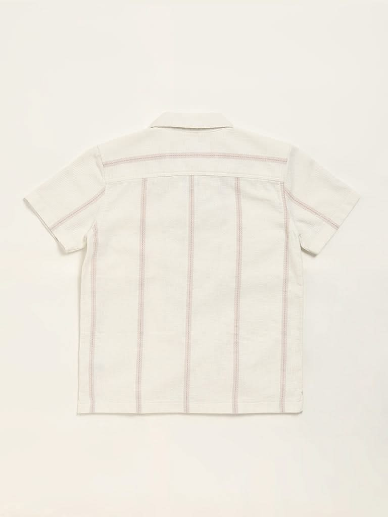 Y&F Kids White Striped Shirt