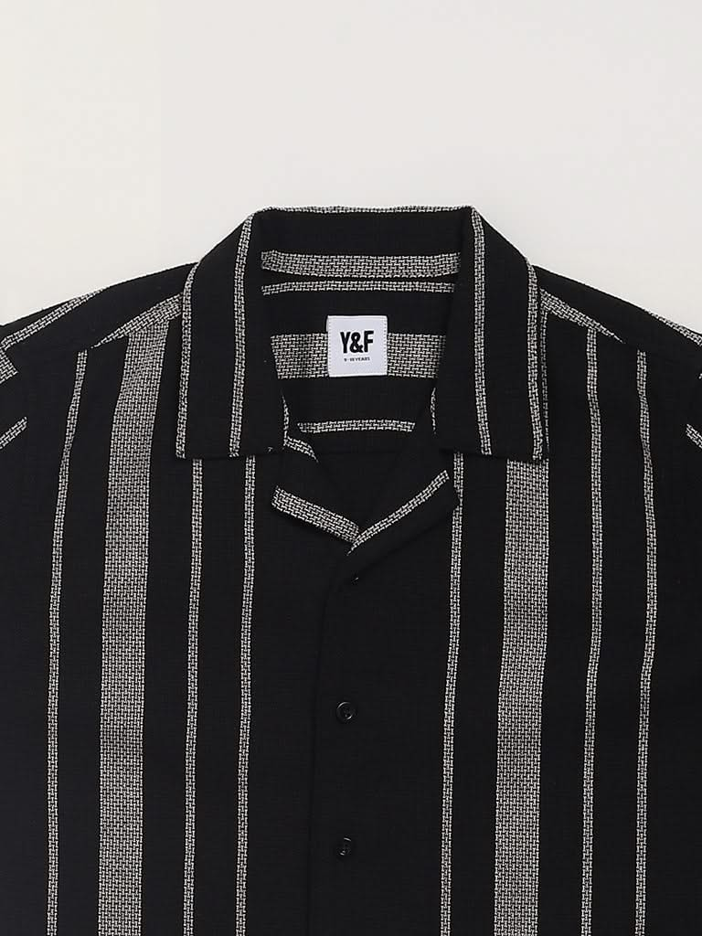 Y&F Kids Black Striped Shirt