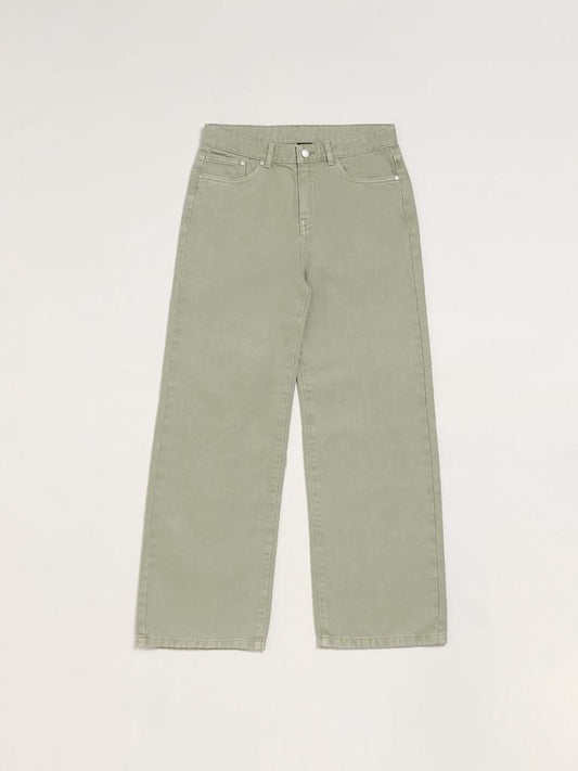 Y&F Kids Light Green Relaxed - Fit Mid Rise Jeans