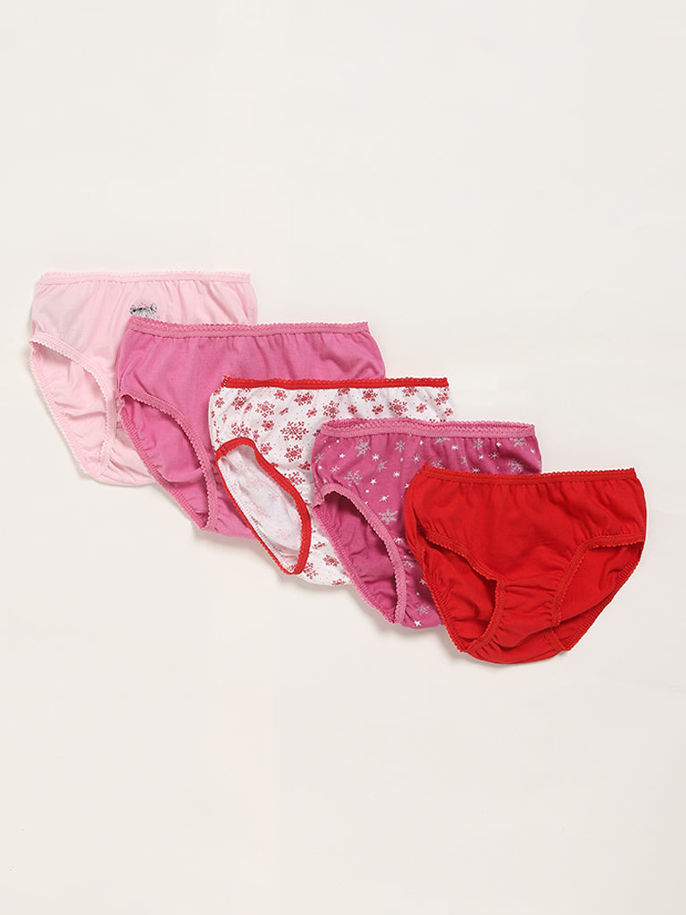 HOP Kids Multicolor Assorted Briefs - Pack of 5