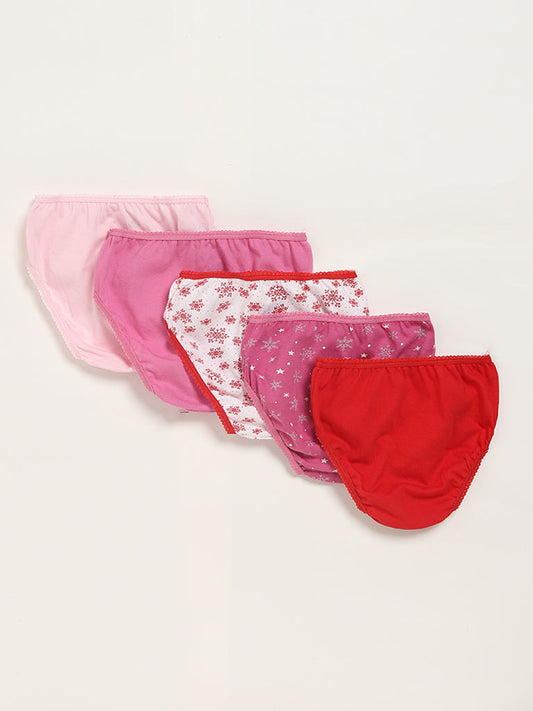 HOP Kids Multicolor Assorted Briefs - Pack of 5