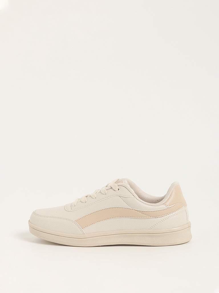 LUNA BLU Beige Trainer Sneakers