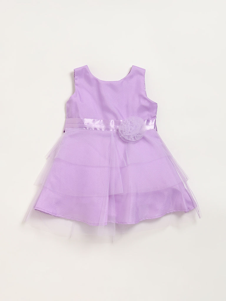 HOP Baby Lilac Mesh Dress