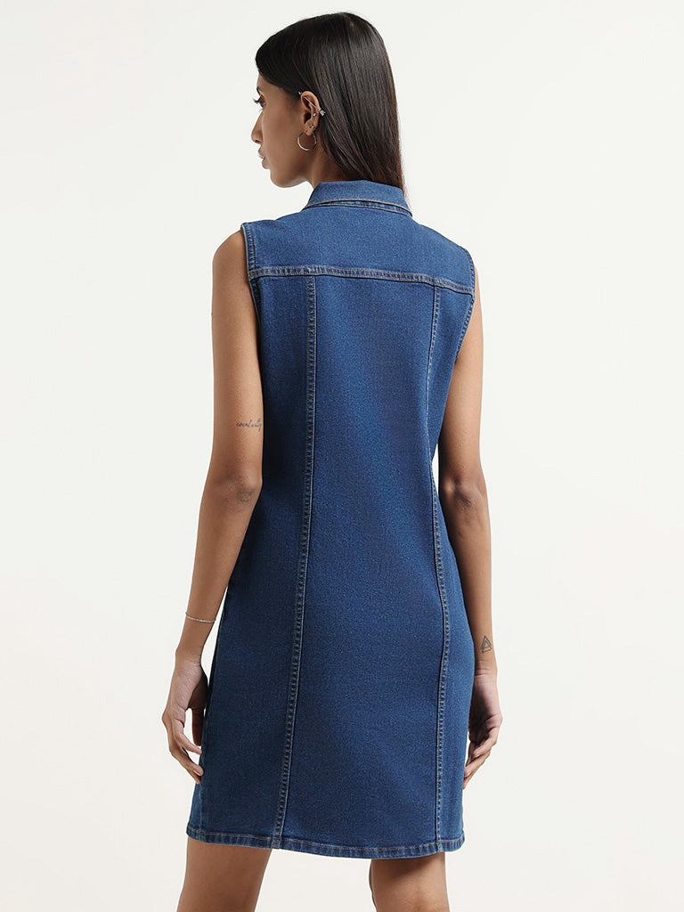 Nuon Dark Blue Denim Dress