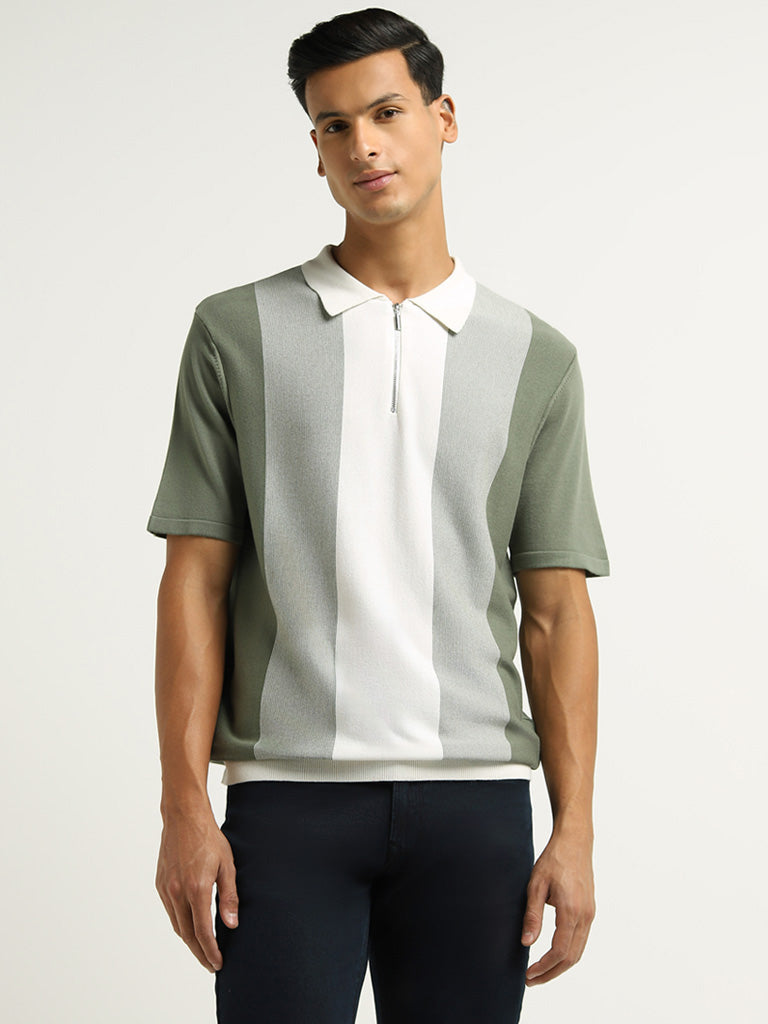 Ascot Green Relaxed Fit Polo T-Shirt