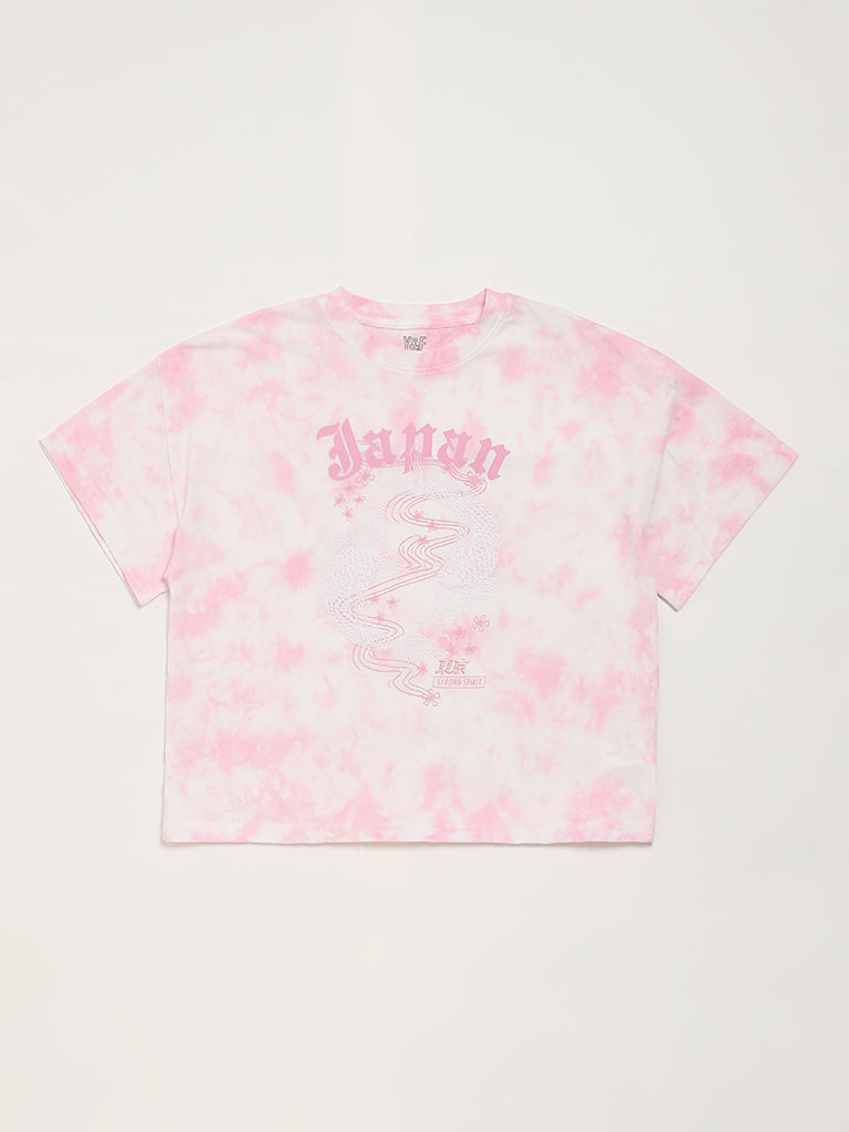 Y&F Kids Pink Tie-Dye T-Shirt