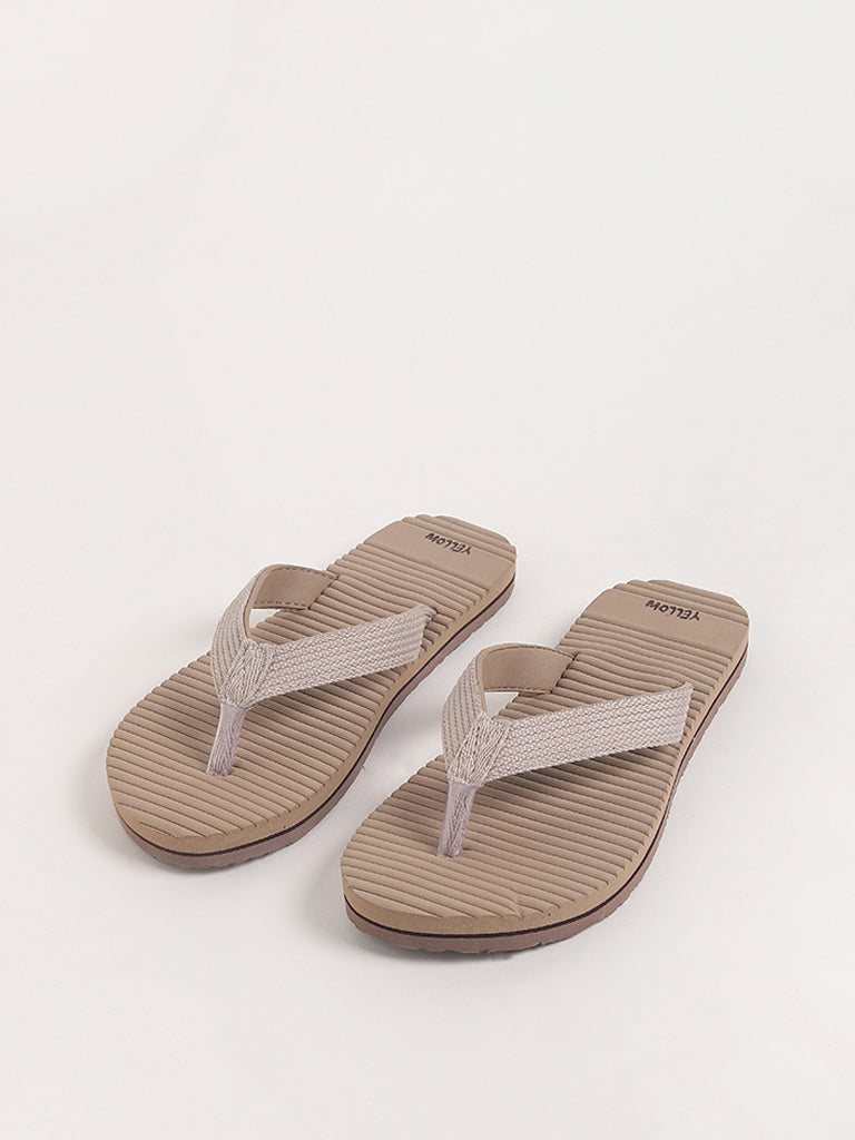 Yellow Beige Flip Flop