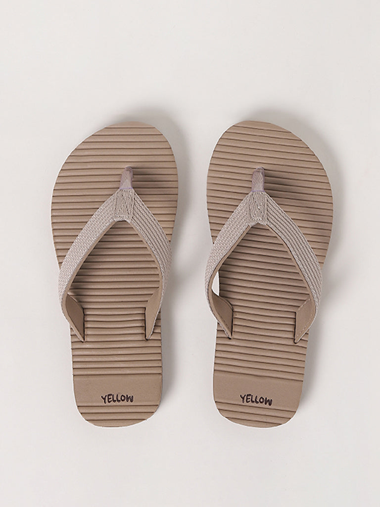 Yellow Beige Flip Flop