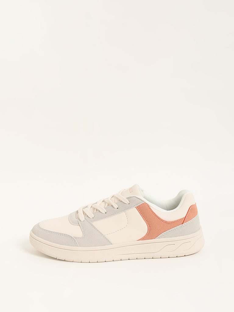 LUNA BLU Beige Colorblock Sneakers