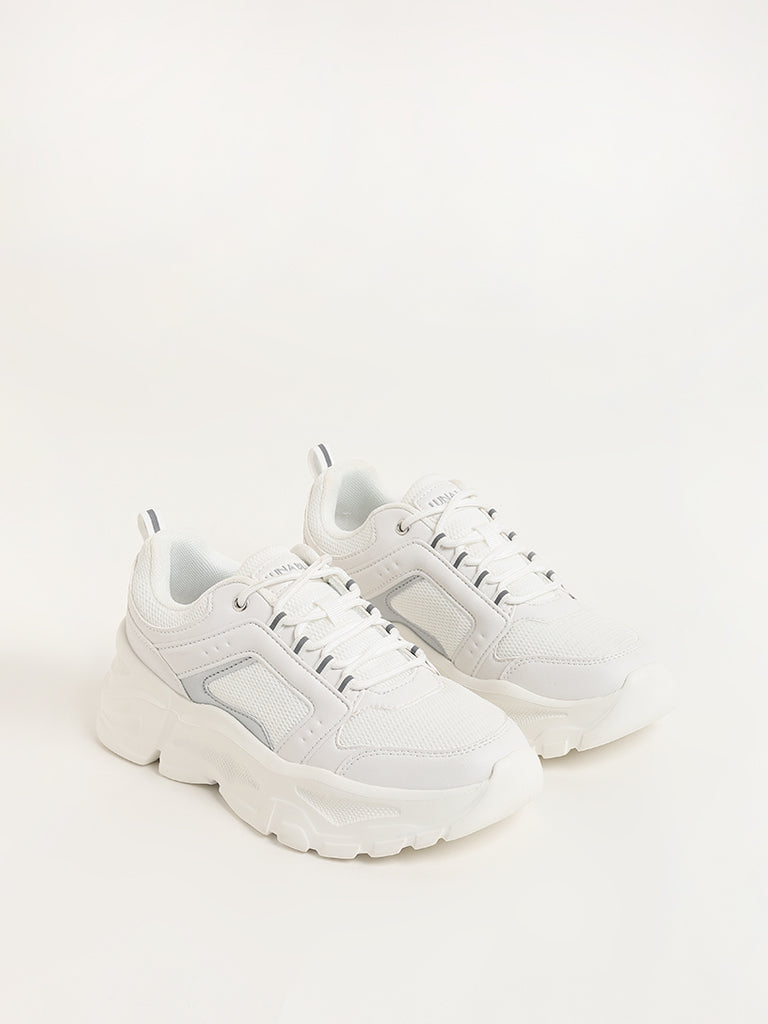 LUNA BLU White Chunky Sneakers