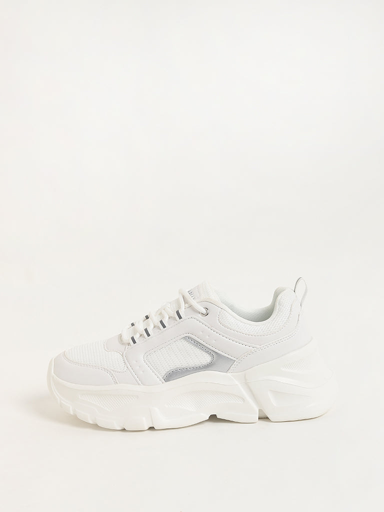 LUNA BLU White Chunky Sneakers