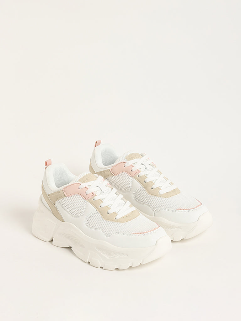 LUNA BLU White Chunky Sneakers