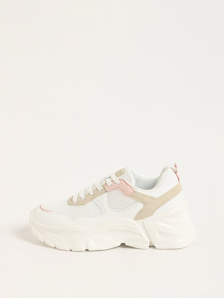 LUNA BLU White Chunky Sneakers