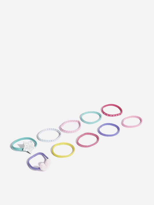 Westside Accessories Multicolour Rubber Bands Set - Pack Of 10