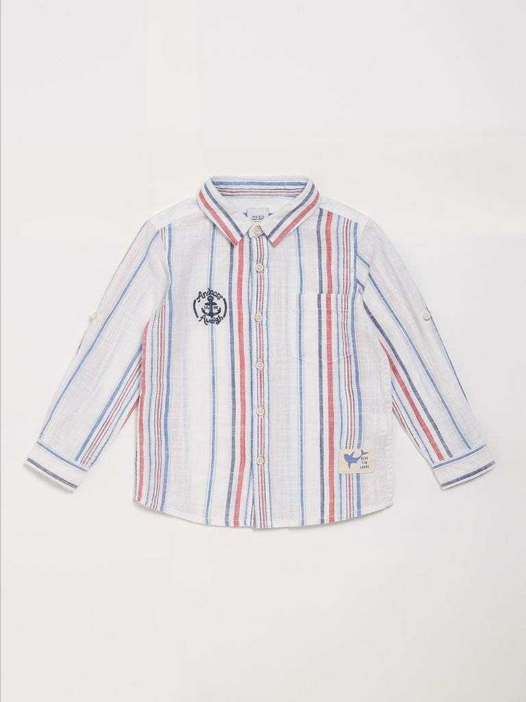 HOP Kids Multicolor Striped Shirt