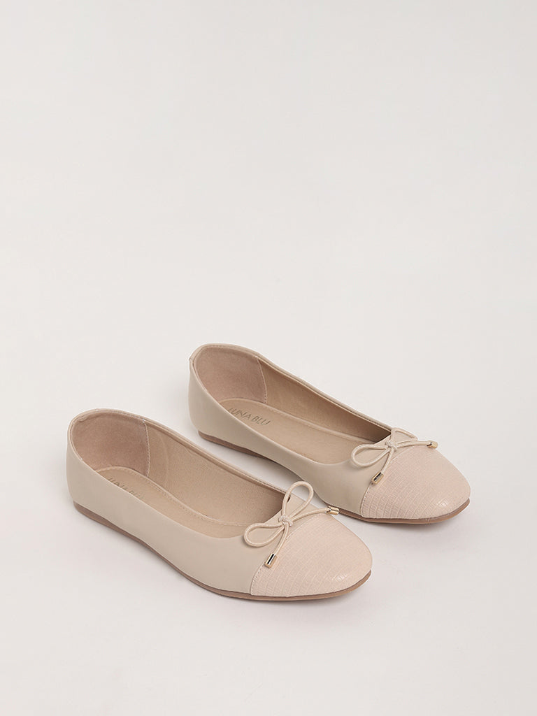 LUNA BLU Beige Ballerina