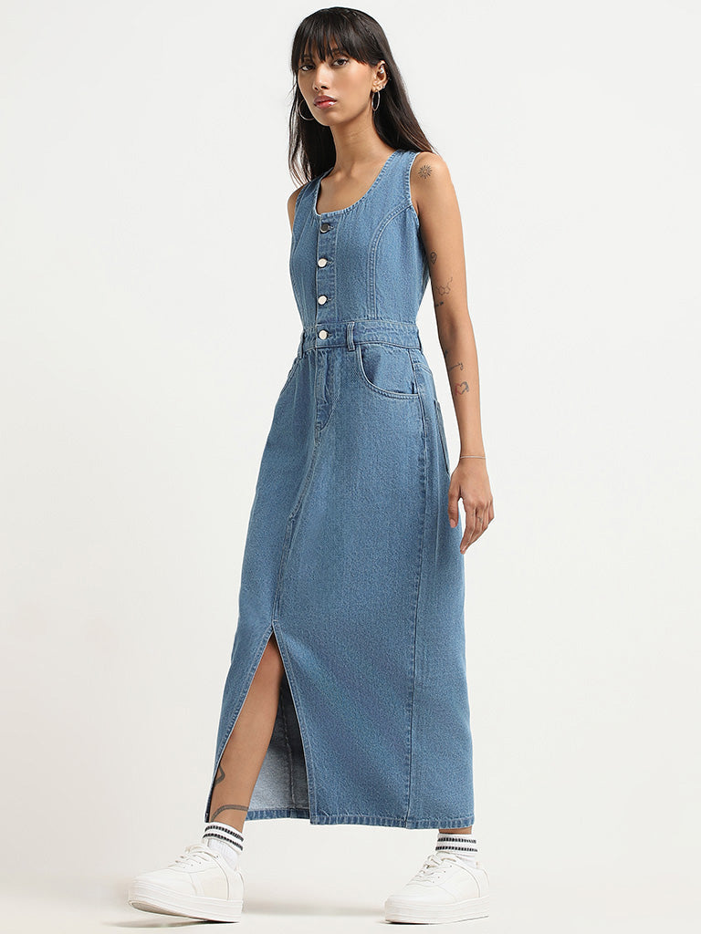 Nuon Blue Denim Dress