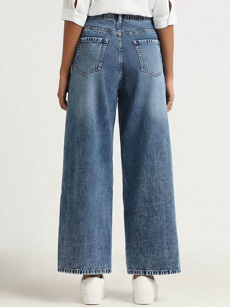 LOV Mid Blue Straight - Fit Mid - Rise Jeans