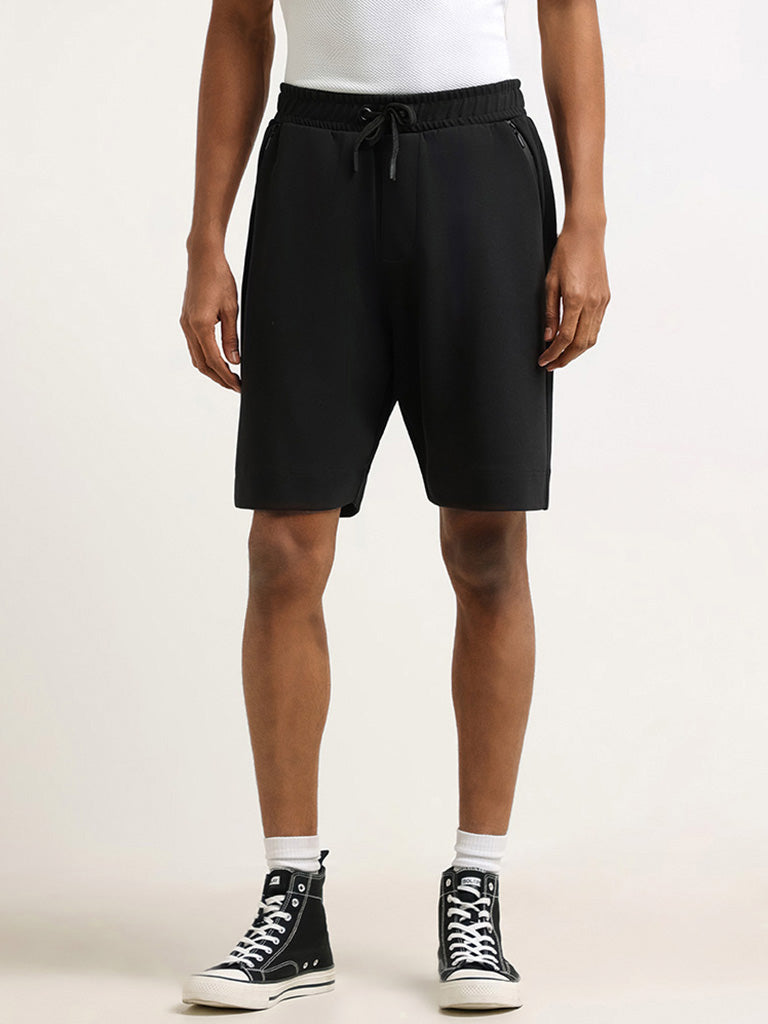 Studiofit Black Relaxed Fit Shorts